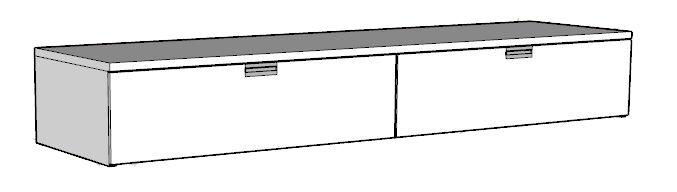 Urban 2 Drawer Under Bed Unit - Side by Side
